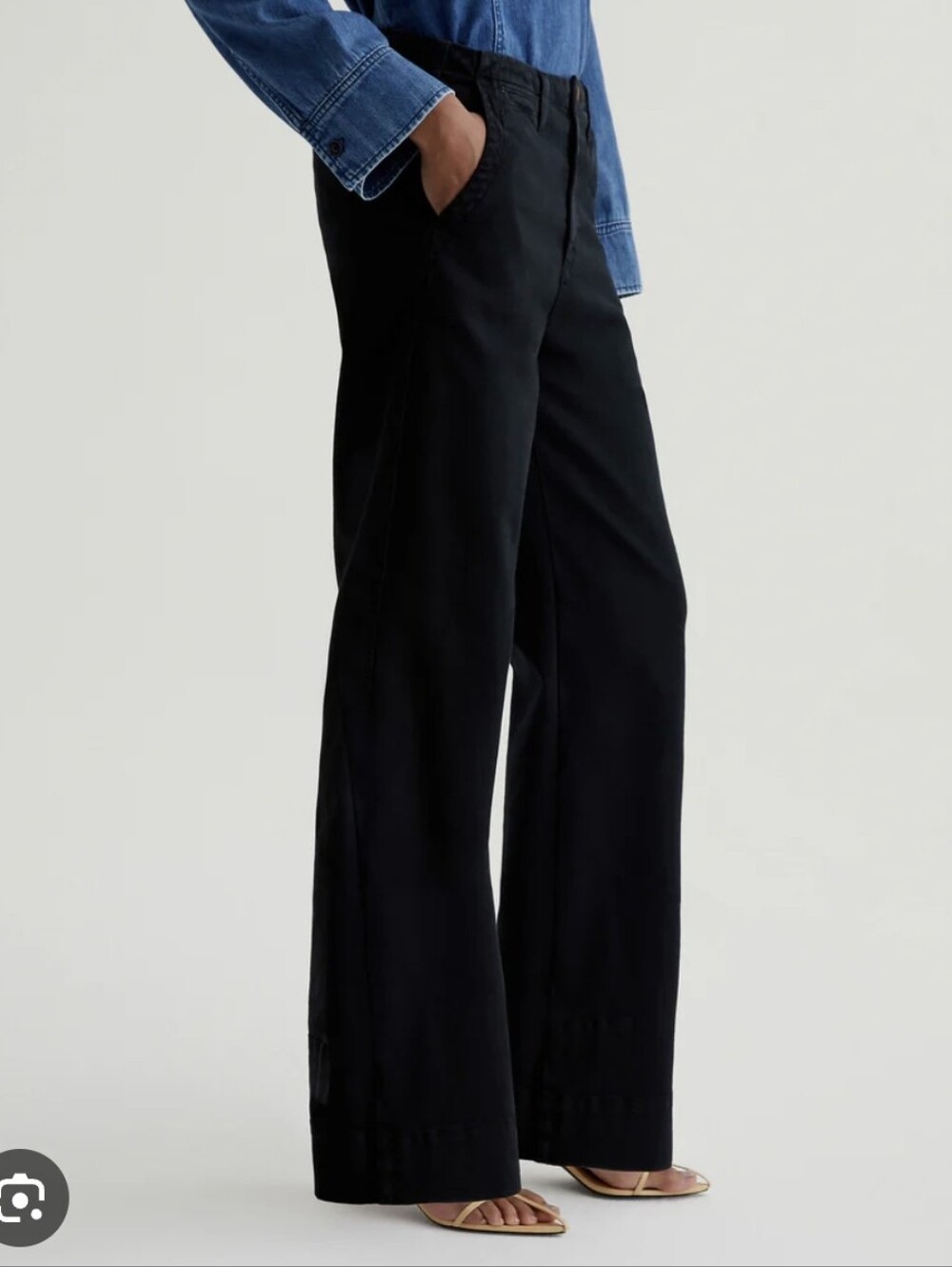 AG Allegra High Rise Cadet Pants Black Size 25
